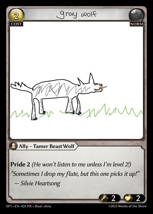 Gray Wolf, Supporter Pack 1 024