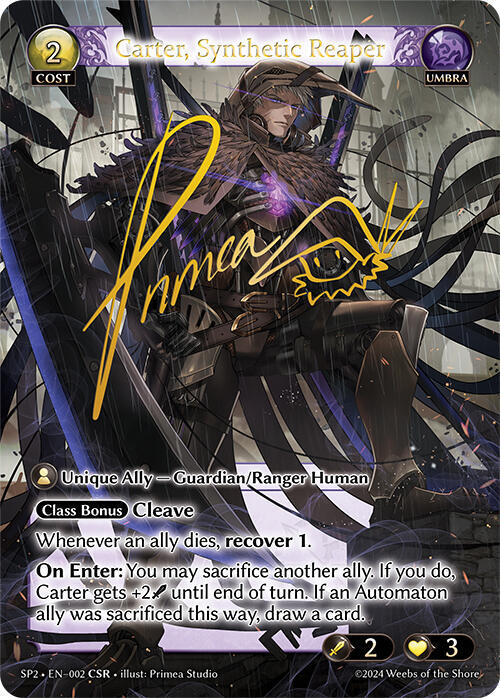 Carter, Synthetic Reaper (CSR), Supporter Pack 2 002