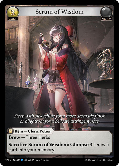 Serum of Wisdom, Supporter Pack 2 019