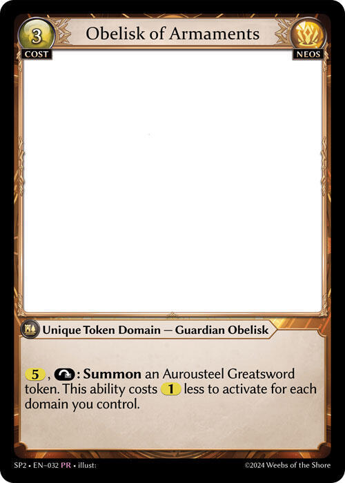 Obelisk of Armaments, Supporter Pack 2 032