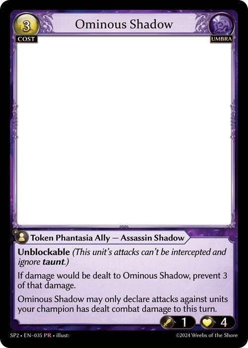 Ominous Shadow, Supporter Pack 2 035