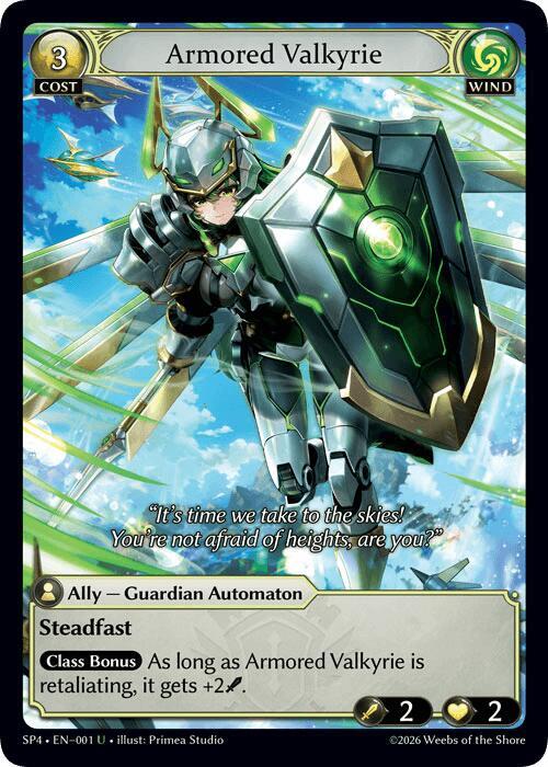 Armored Valkyrie (Curio Foil), Supporter Pack 4 001