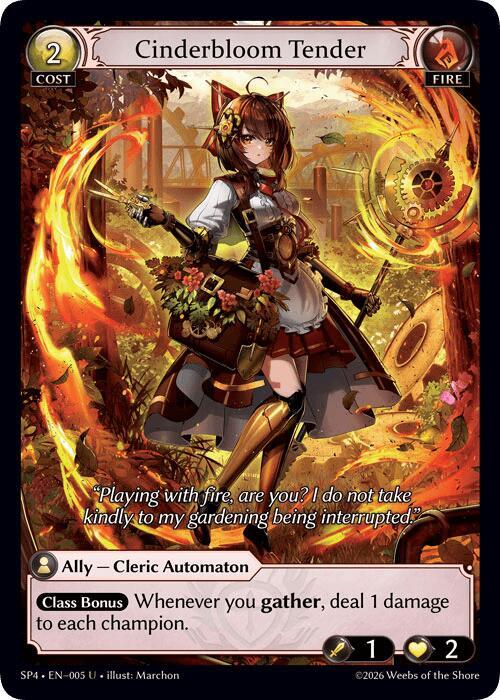 Cinderbloom Tender (Curio Foil), Supporter Pack 4 005