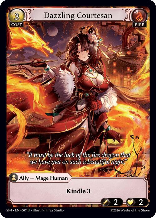Dazzling Courtesan (Curio Foil), Supporter Pack 4 007