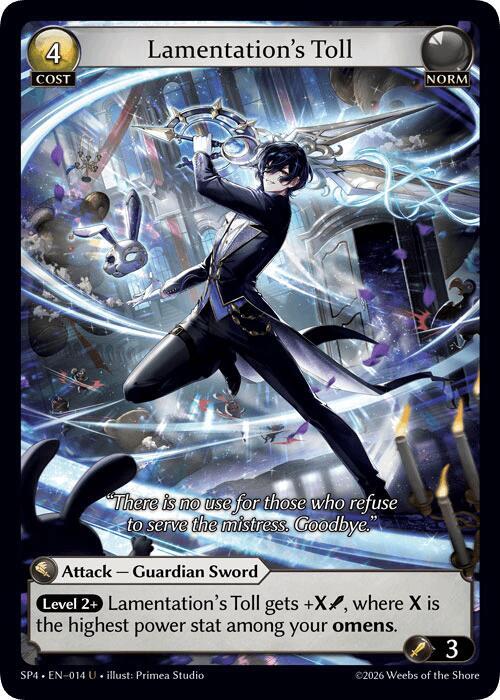 Lamentation's Toll (Curio Foil), Supporter Pack 4 014