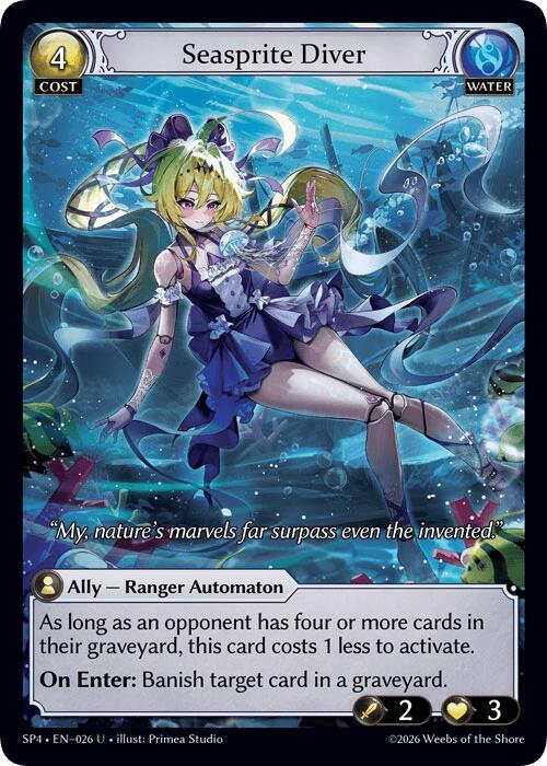 Seasprite Diver (Curio Foil), Supporter Pack 4 026