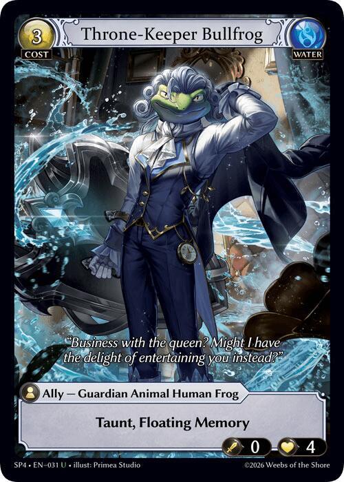 Throne-Keeper Bullfrog (Curio Foil), Supporter Pack 4 031