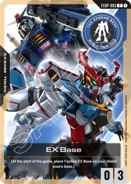 EX Base (EXBP-003) (Gundam Base Pop-Up World Tour), Promotional EX Base Tokens EXBP-003