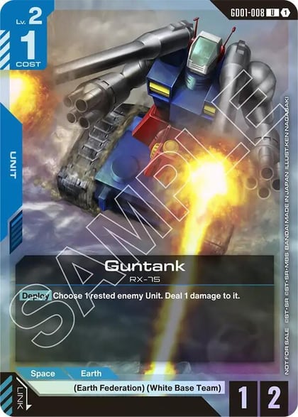 Guntank (Championship Participation Pack 01), Gundam Promotional Cards GD01-008