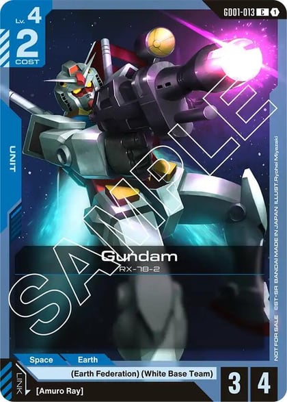 Gundam (GD01-013) (Launch Kit 01), Gundam Promotional Cards GD01-013