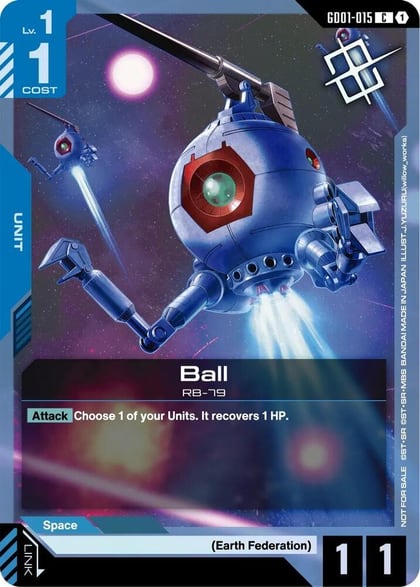Ball (Judge Pack 02), Gundam Promotional Cards GD01-015