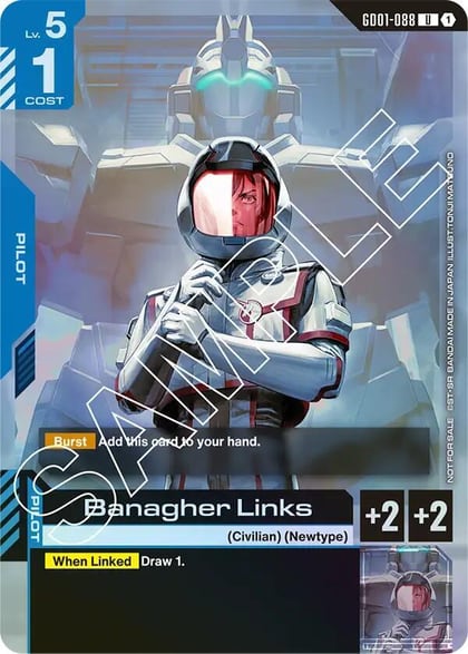 Banagher Links (Launch Event), Gundam Promotional Cards GD01-088