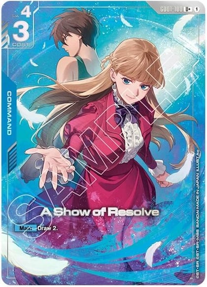 A Show of Resolve (U+) (PB01), Gundam Promotional Cards GD01-100