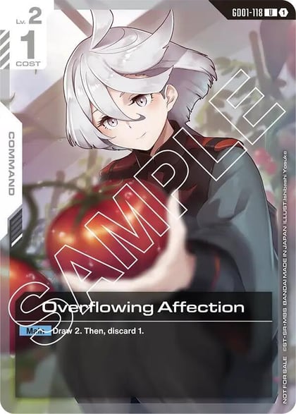 Overflowing Affection (Newtype Challenge 2025 Mission 1), Gundam Promotional Cards GD01-118