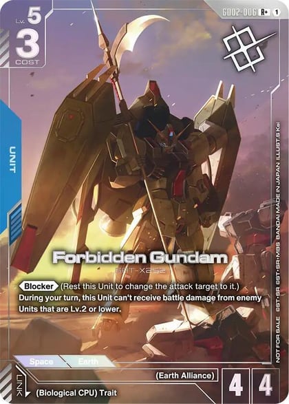Forbidden Gundam (Store Tournament Winner Pack 04), Gundam Promotional Cards GD02-006