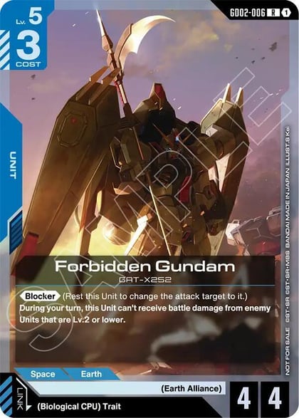 Forbidden Gundam (Store Tournament Participant Pack 04), Gundam Promotional Cards GD02-006