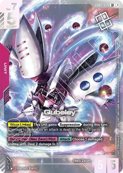 Qubeley (Newtype Challenge 2025 Mission 3), Gundam Promotional Cards GD02-036
