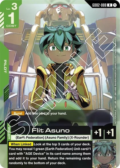 Flit Asuno (GD02 Release Event), Gundam Promotional Cards GD02-088