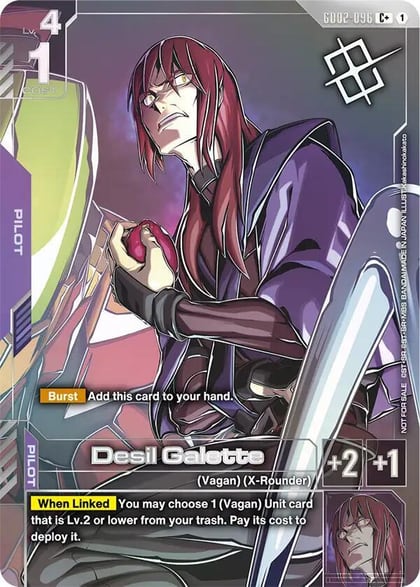 Desil Galette (Store Tournament Winner Pack 04), Gundam Promotional Cards GD02-096