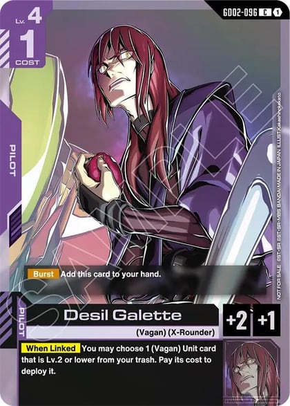 Desil Galette (Store Tournament Participant Pack 04), Gundam Promotional Cards GD02-096