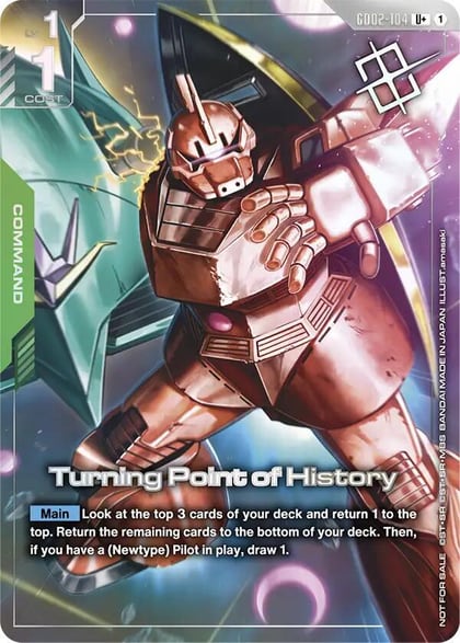 Turning Point of History (Store Tournament Winner Pack 04), Gundam Promotional Cards GD02-104