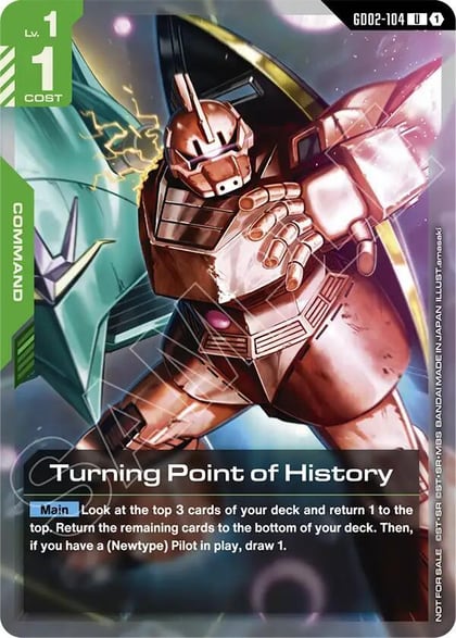 Turning Point of History (Store Tournament Participant Pack 04), Gundam Promotional Cards GD02-104