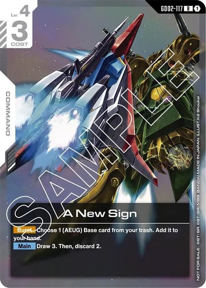 A New Sign (Newtype Challenge 2025 Mission 2), Gundam Promotional Cards GD02-117