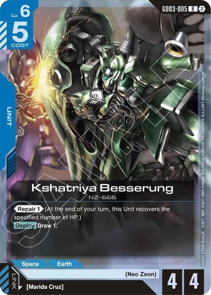 Kshatriya Besserung (Store Tournament Participation Pack 05), Gundam Promotional Cards GD03-005