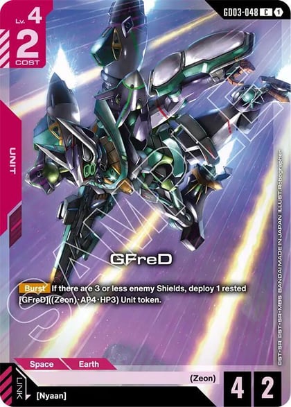 GFreD (Premium Card Collection Gundam Assemble), Gundam Promotional Cards GD03-048
