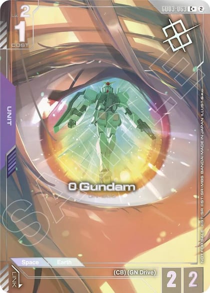 0 Gundam (Store Tournament Winner Pack 05), Gundam Promotional Cards GD03-063