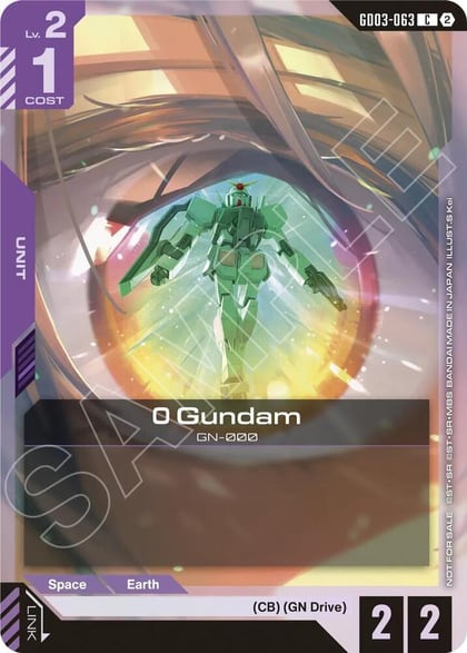 0 Gundam (Store Tournament Participation Pack 05), Gundam Promotional Cards GD03-063