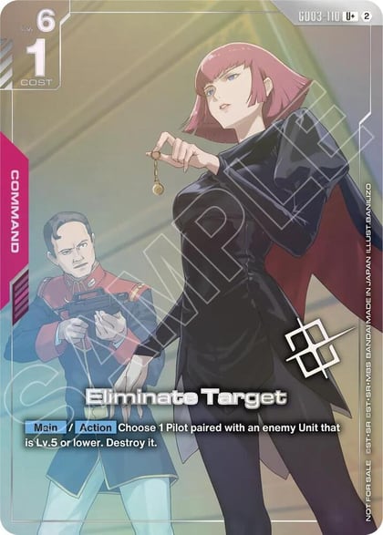 Eliminate Target (Store Tournament Winner Pack 05), Gundam Promotional Cards GD03-110
