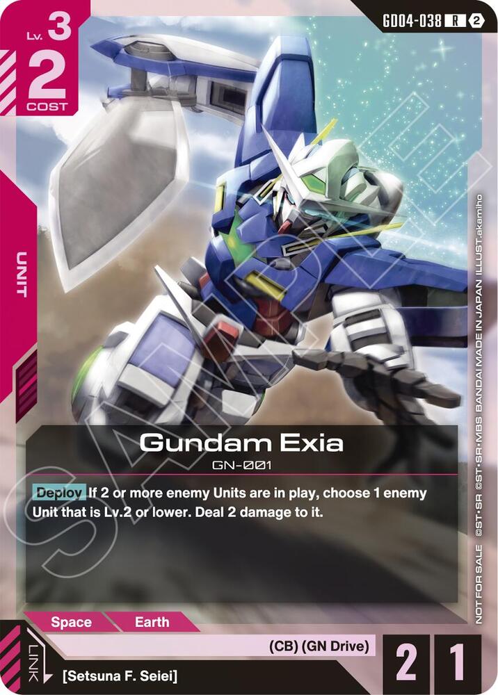 Gundam Exia (GD04-038) (Event Pack 02), Gundam Promotional Cards GD04-038