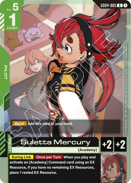 Suletta Mercury (GD04 Release Event), Gundam Promotional Cards GD04-085