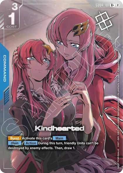Kindhearted (Store Tournament Winner Pack 05), Gundam Promotional Cards GD04-101