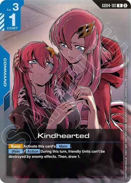 Kindhearted (Store Tournament Participation Pack 05), Gundam Promotional Cards GD04-101