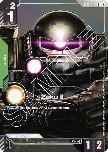 Zaku II (Premium Card Collection), Gundam Promotional Cards ST03-008