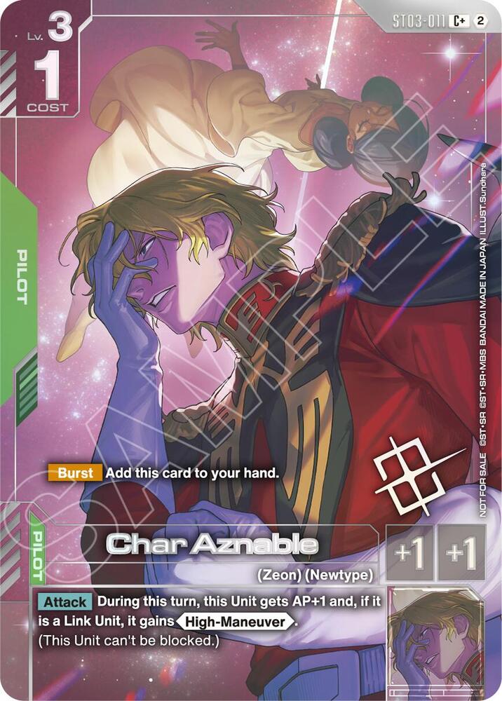 Char Aznable (World Championship Regionals 26-27 Season 2) (Finalist), Gundam Promotional Cards ST03-011