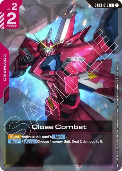 Close Combat (Championship Participation Pack 01), Gundam Promotional Cards ST03-013