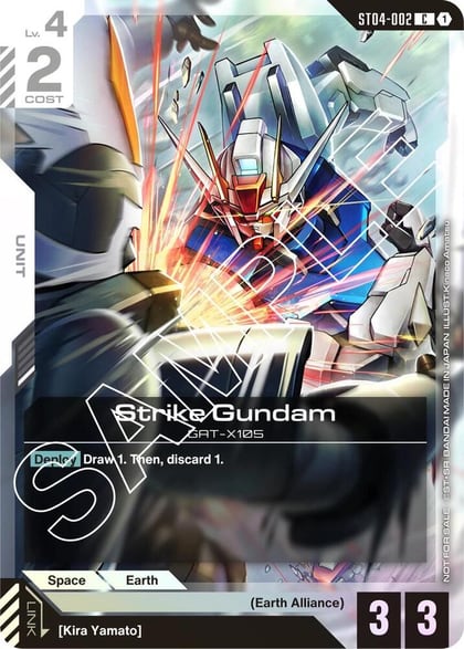 Strike Gundam (Launch Event), Gundam Promotional Cards ST04-002
