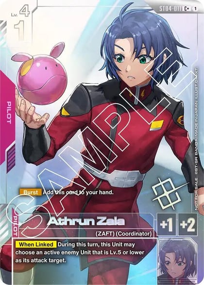 Athrun Zala (Store Tournament Winner Pack 01), Gundam Promotional Cards ST04-011