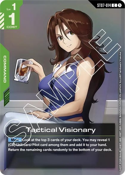 Tactical Visionary (Store Tournament Participant Pack 03), Gundam Promotional Cards ST07-014
