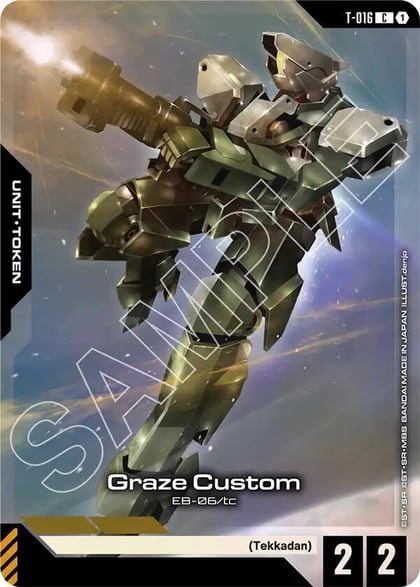 Graze Custom (Premium Card Collection Gundam Assemble), Gundam Promotional Cards T-016