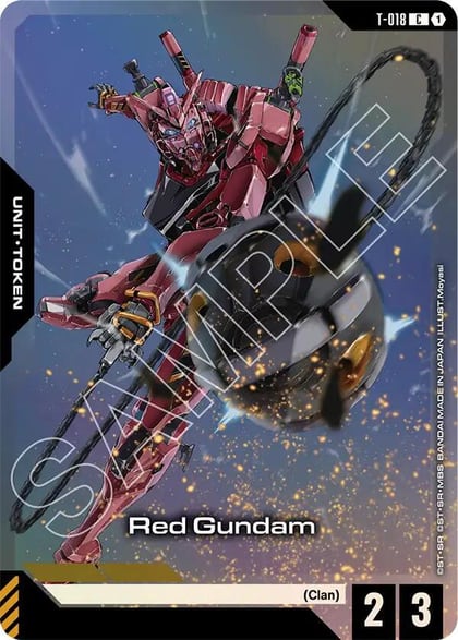 Red Gundam (T-018) (Premium Card Collection Gundam Assemble), Gundam Promotional Cards T-018