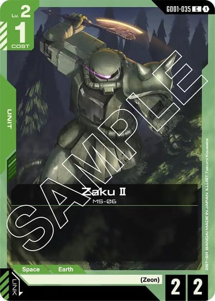 Zaku II, Newtype Rising GD01-035