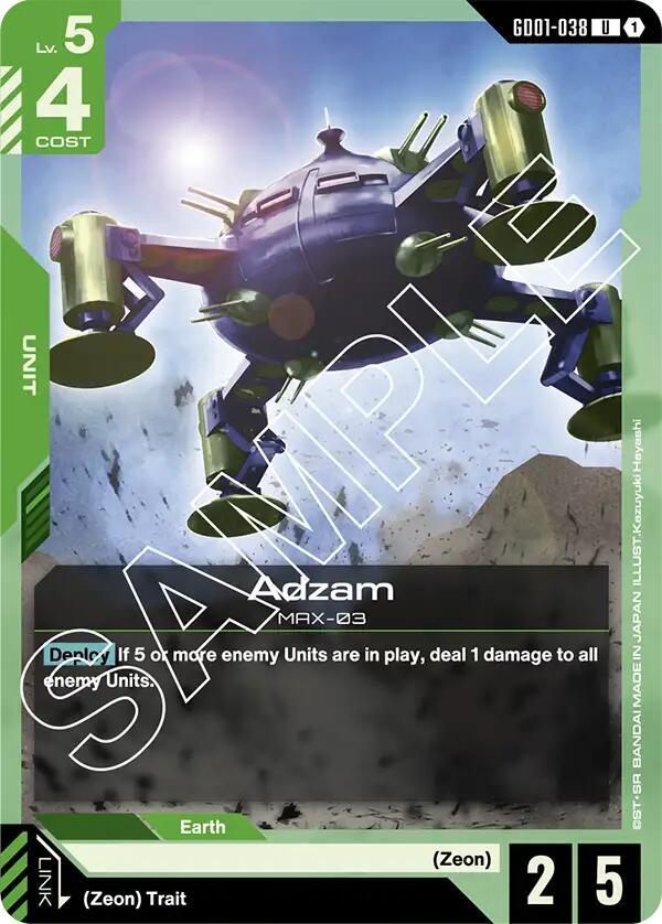 Adzam, Newtype Rising GD01-038