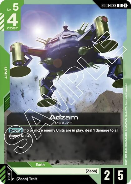 Adzam, Newtype Rising GD01-038