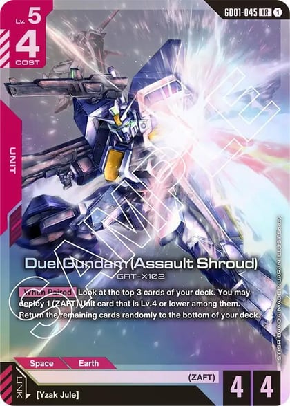 Duel Gundam (Assault Shroud), Newtype Rising GD01-045