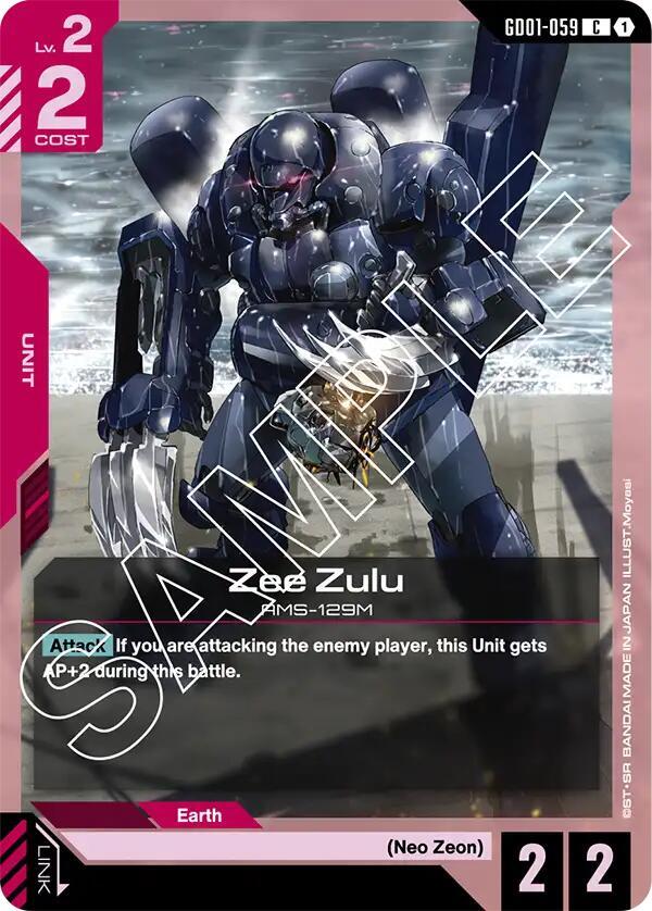 Zee Zulu, Newtype Rising GD01-059
