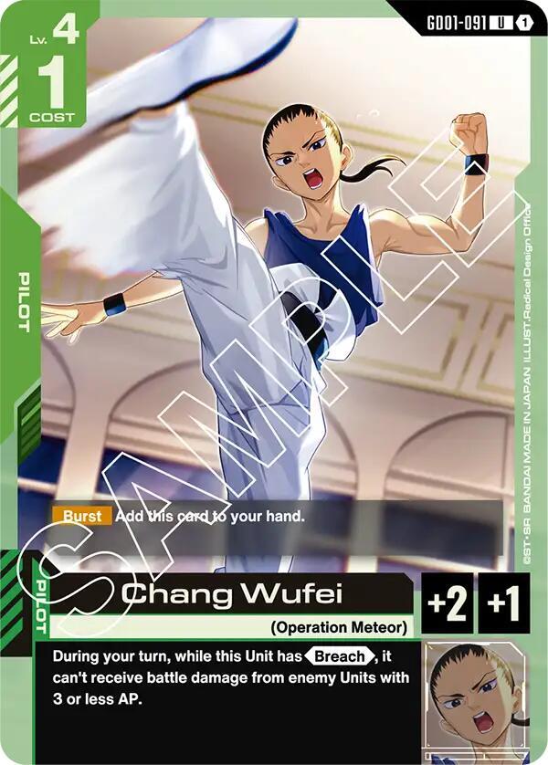 Chang Wufei, Newtype Rising GD01-091